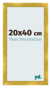 Bilderrahmen 20x40cm Gold Vintage MDF Pisa Vorne Messe | Yourdecoration.at