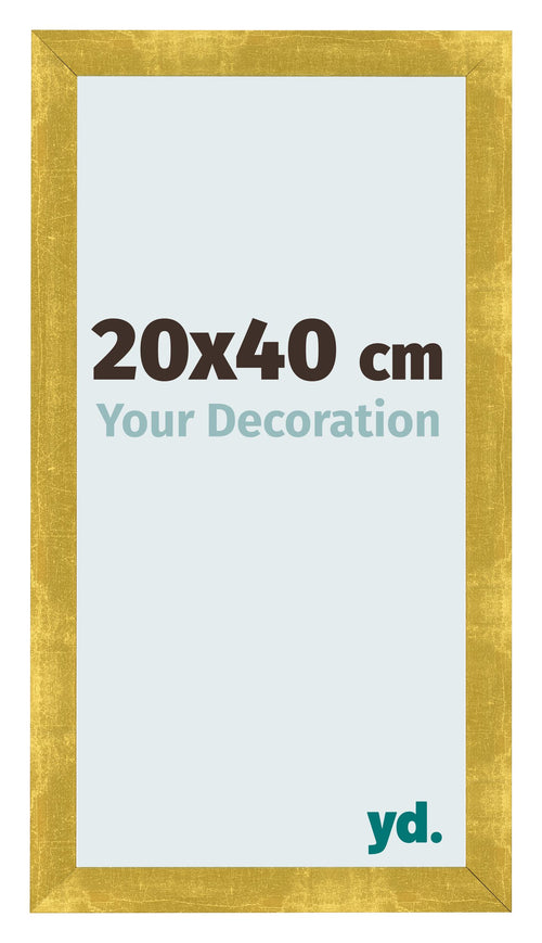 Bilderrahmen 20x40cm Gold Vintage MDF Pisa Vorne Messe | Yourdecoration.at