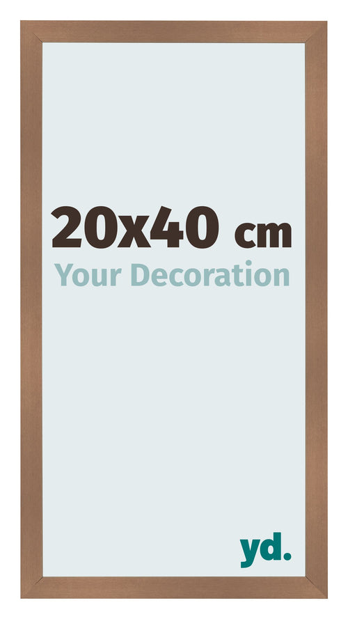 Bilderrahmen 20x40cm Kupfer Dekor MDF Bologna Vorne Messe | Yourdecoration.at