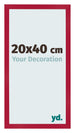 Bilderrahmen 20x40cm Rot MDF Bologna Vorne Messe | Yourdecoration.at