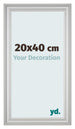 Bilderrahmen 20x40cm Silber Matt MDF Lazio Vorne Messe | Yourdecoration.at
