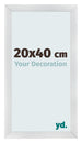 Bilderrahmen 20x40cm Silber Schwarz Gewischt MDF Pisa Vorne Messe | Yourdecoration.at