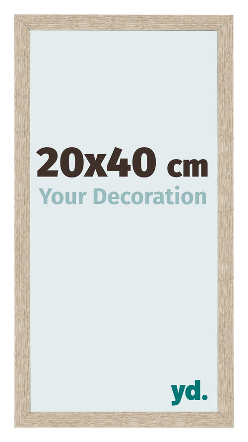 Bilderrahmen 20x40cm Sonoma Eiche MDF Bologna Vorne Messe | Yourdecoration.at