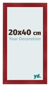 Bilderrahmen 20x40cm Weinrot Gewischt MDF Pisa Vorne Messe | Yourdecoration.at