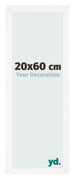 Bilderrahmen 20x60 cm Weiss Hochglanz MDF Bologna Vorne Messe | Yourdecoration.at
