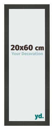 Bilderrahmen 20x60cm Antrazit MDF Bologna Vorne Messe | Yourdecoration.at
