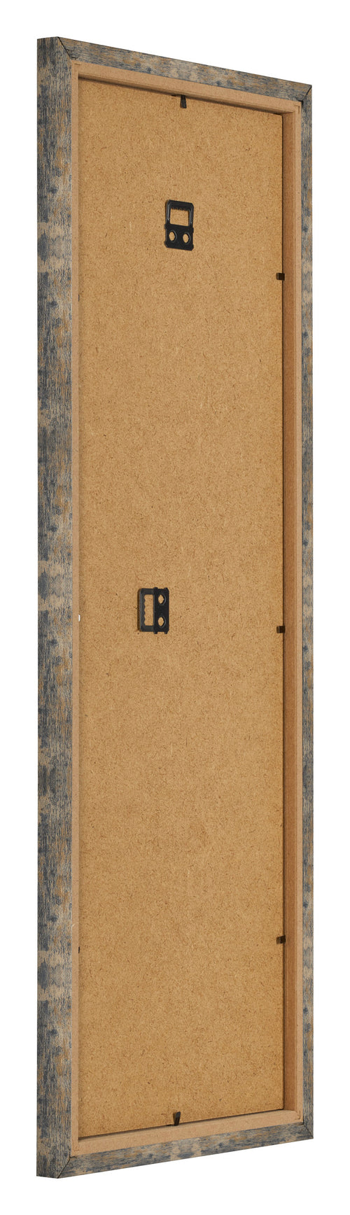 Bilderrahmen 20x60cm Blau Gold Meliert MDF Bologna Ruckseite Schrag | Yourdecoration.at