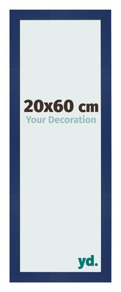 Bilderrahmen 20x60cm Dunkelblau Gewischt MDF Bologna Vorne Messe | Yourdecoration.at