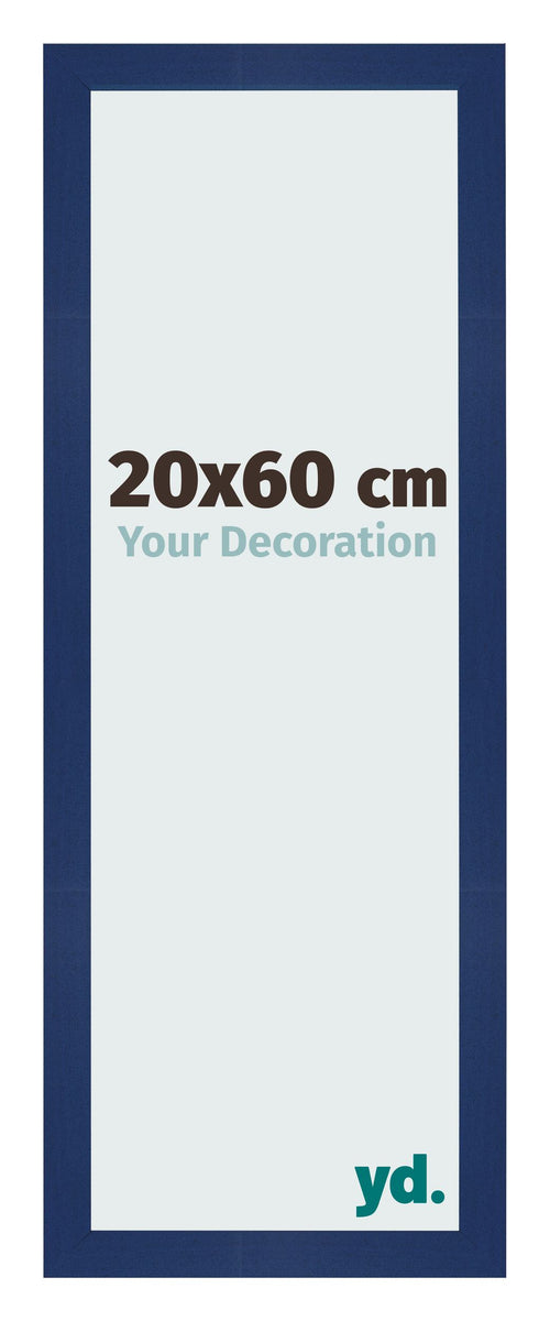 Bilderrahmen 20x60cm Dunkelblau Gewischt MDF Bologna Vorne Messe | Yourdecoration.at