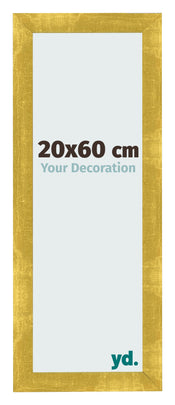 Bilderrahmen 20x60cm Gold Vintage MDF Pisa Vorne Messe | Yourdecoration.at