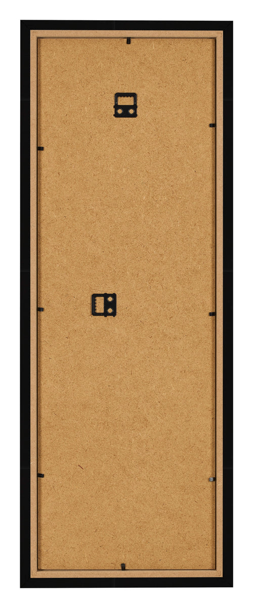 Bilderrahmen 20x60cm Schwarz Hochglanz MDF Bologna Ruckseite | Yourdecoration.at