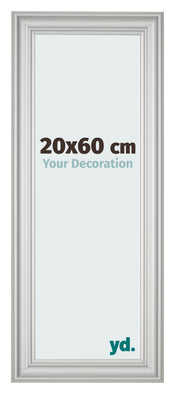 Bilderrahmen 20x60cm Silber Matt MDF Lazio Vorne Messe | Yourdecoration.at