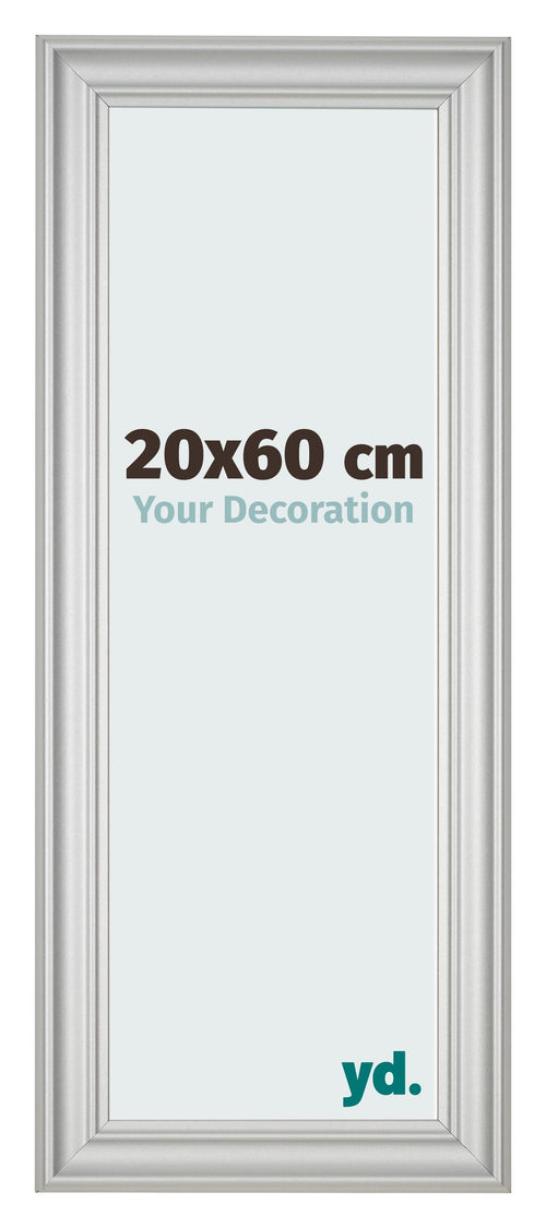 Bilderrahmen 20x60cm Silber Matt MDF Lazio Vorne Messe | Yourdecoration.at