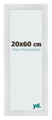 Bilderrahmen 20x60cm Silber Schwarz Gewischt MDF Pisa Vorne Messe | Yourdecoration.at