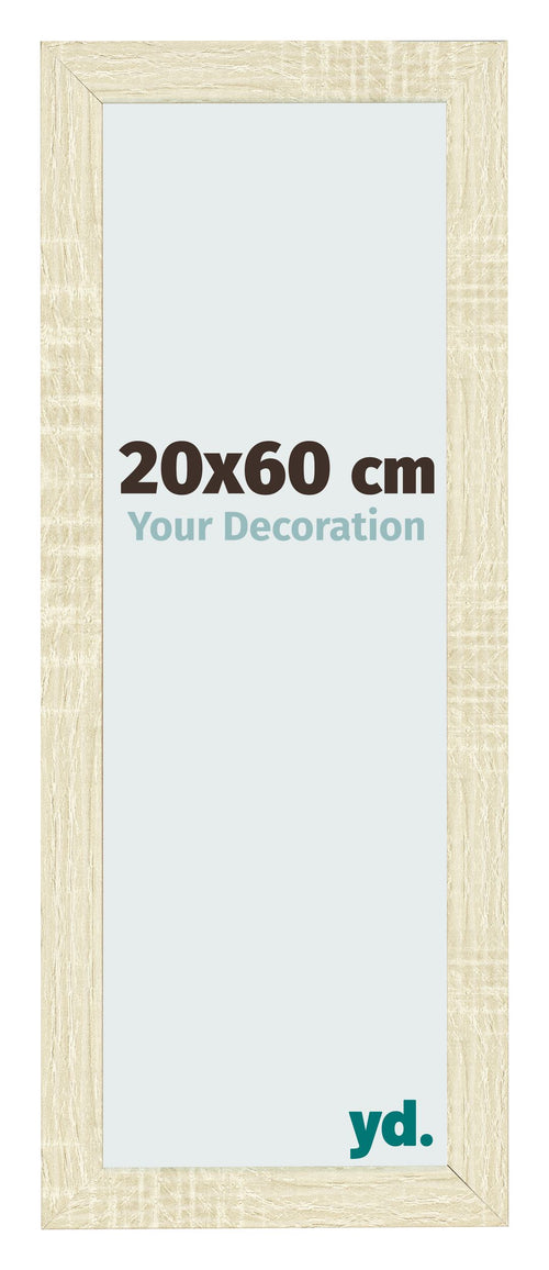 Bilderrahmen 20x60cm Sonoma Eiche MDF Pisa Vorne Messe | Yourdecoration.at