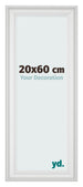 Bilderrahmen 20x60cm Weiss Gewischt MDF Lazio Vorne Messe | Yourdecoration.at