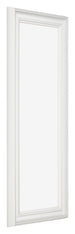 Bilderrahmen 20x60cm Weiss Gewischt MDF Lazio Vorne Schrag | Yourdecoration.at