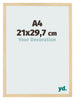 Bilderrahmen 21x29 7cm A4 Buche Dekor MDF Bologna Vorne Messe | Yourdecoration.at