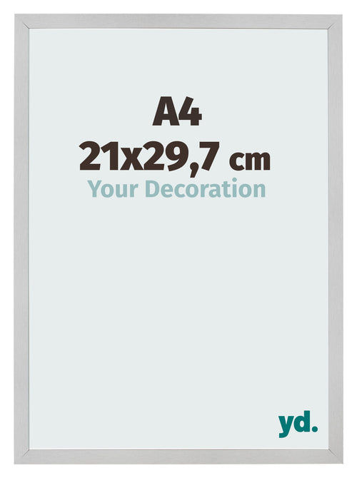 Bilderrahmen 21x29 7cm A4 Edelstahl MDF Bologna Vorne Messe | Yourdecoration.at