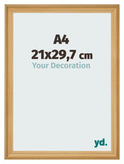 Bilderrahmen 21x29 7cm A4 Kiefer Gemasert MDF Lazio Vorne Messe | Yourdecoration.at