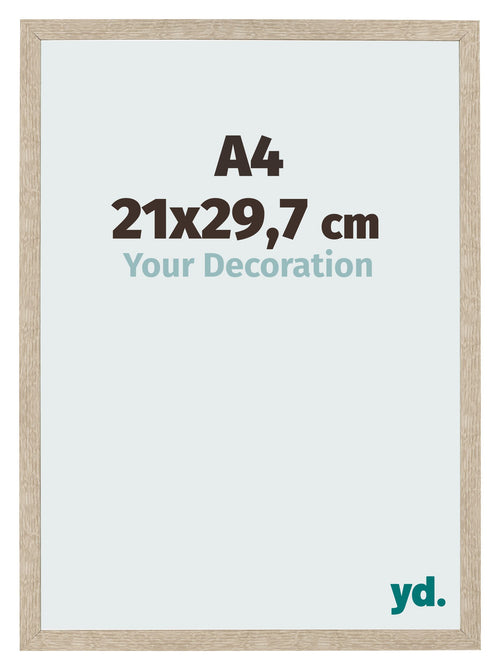 Bilderrahmen 21x29 7cm A4 Sonoma Eiche MDF Bologna Vorne Messe | Yourdecoration.at