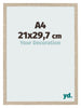 Bilderrahmen 21x29 7cm A4 Sonoma Eiche MDF Bologna Vorne Messe | Yourdecoration.at