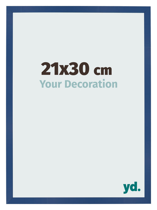 Bilderrahmen 21x30 cm Dunkelblau MDF Bologna Vorne Messe | Yourdecoration.at