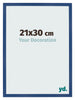 Bilderrahmen 21x30 cm Dunkelblau MDF Bologna Vorne Messe | Yourdecoration.at