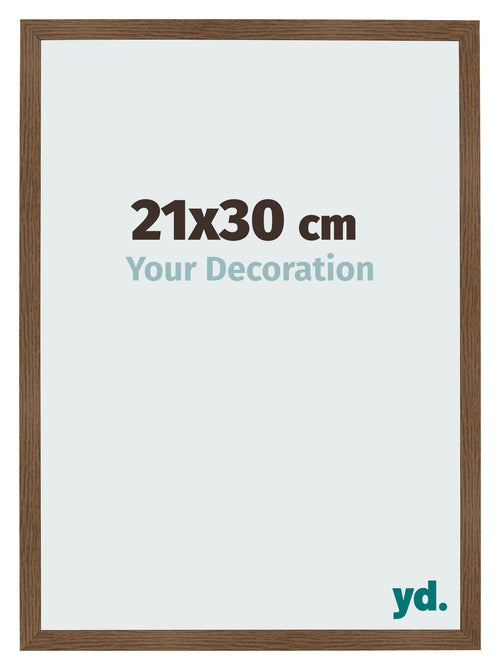 Bilderrahmen 21x30 cm Eiche Rustikal MDF Bologna Vorne Messe | Yourdecoration.at