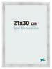 Bilderrahmen 21x30cm Aluminium Gebürstet MDF Pisa Vorne Messe | Yourdecoration.at