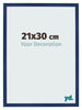 Bilderrahmen 21x30cm Dunkelblau Gewischt MDF Bologna Vorne Messe | Yourdecoration.at