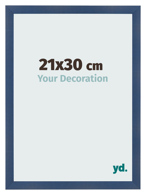 Bilderrahmen 21x30cm Dunkelblau Gewischt MDF Pisa Vorne Messe | Yourdecoration.at