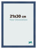 Bilderrahmen 21x30cm Dunkelblau Gewischt MDF Pisa Vorne Messe | Yourdecoration.at
