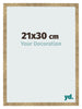 Bilderrahmen 21x30cm Gold Antik MDF Bologna Vorne Messe | Yourdecoration.at