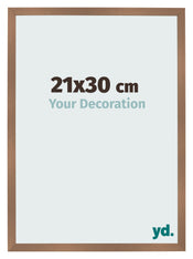 Bilderrahmen 21x30cm Kupfer Dekor MDF Bologna Vorne Messe | Yourdecoration.at