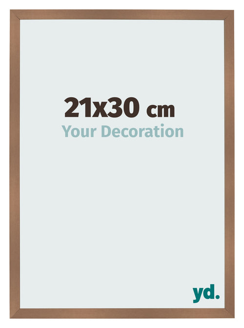 Bilderrahmen 21x30cm Kupfer Dekor MDF Bologna Vorne Messe | Yourdecoration.at