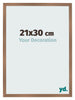 Bilderrahmen 21x30cm Kupfer Dekor MDF Bologna Vorne Messe | Yourdecoration.at