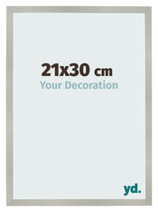 Bilderrahmen 21x30cm Silber Matt MDF Bologna Vorne Messe | Yourdecoration.at