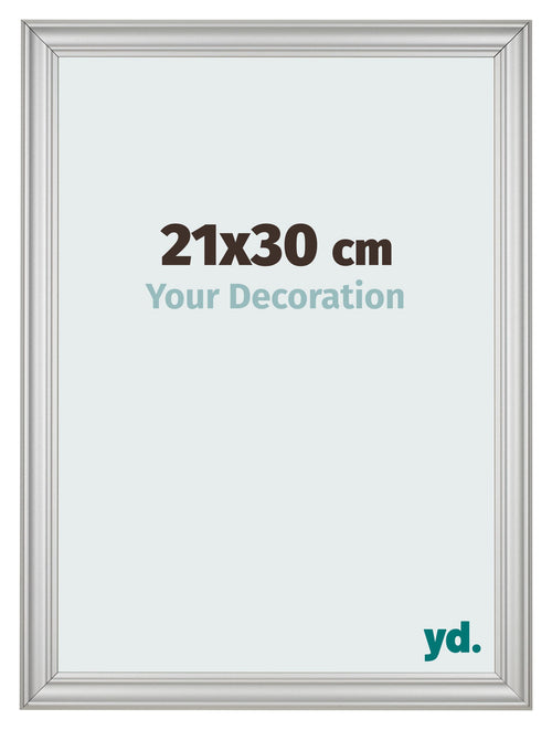 Bilderrahmen 21x30cm Silber Matt MDF Lazio Vorne Messe | Yourdecoration.at