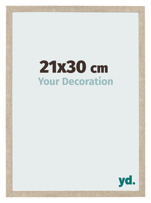 Bilderrahmen 21x30cm Sonoma Eiche MDF Bologna Vorne Messe | Yourdecoration.at