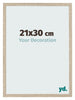 Bilderrahmen 21x30cm Sonoma Eiche MDF Bologna Vorne Messe | Yourdecoration.at