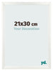 Bilderrahmen 21x30cm Weiß Vintage MDF Pisa Vorne Messe | Yourdecoration.at