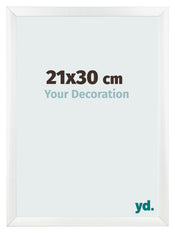Bilderrahmen 21x30cm Weiß Vintage MDF Pisa Vorne Messe | Yourdecoration.at
