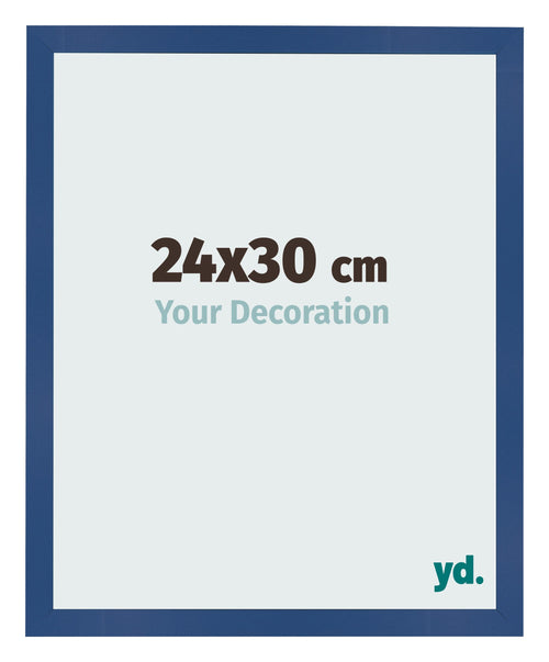 Bilderrahmen 24x30 cm Dunkelblau MDF Bologna Vorne Messe | Yourdecoration.at