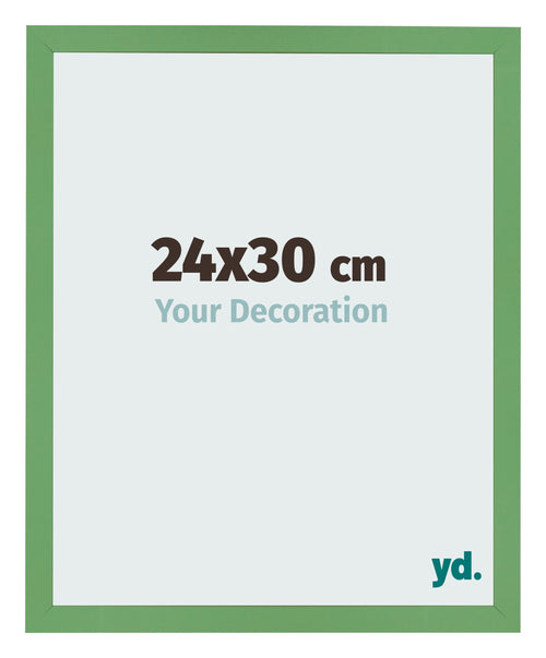 Bilderrahmen 24x30 cm Grun MDF Bologna Vorne Messe | Yourdecoration.at