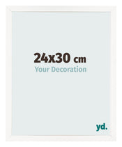 Bilderrahmen 24x30 cm Weiss Hochglanz MDF Bologna Vorne Messe | Yourdecoration.at