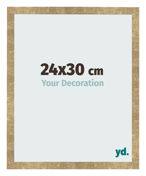 Bilderrahmen 24x30cm Gold Antik MDF Bologna Vorne Messe | Yourdecoration.at