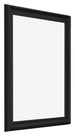 Bilderrahmen 24x30cm Schwarz Gemasert MDF Lazio Vorne Schrag | Yourdecoration.at