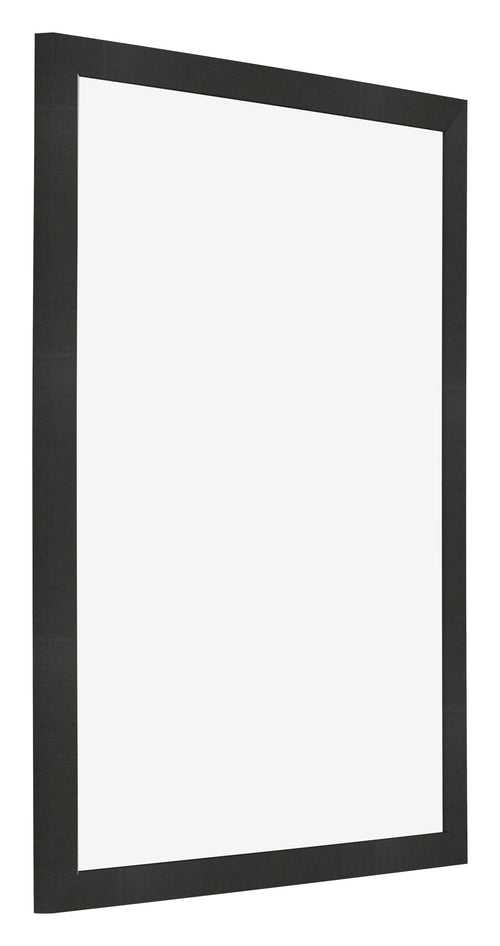 Bilderrahmen 24x30cm Schwarz Matt MDF Bologna Vorne Schrag | Yourdecoration.at