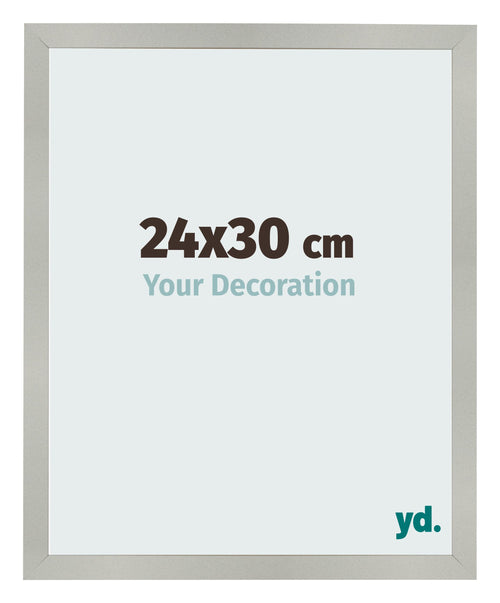 Bilderrahmen 24x30cm Silber Matt MDF Bologna Vorne Messe | Yourdecoration.at